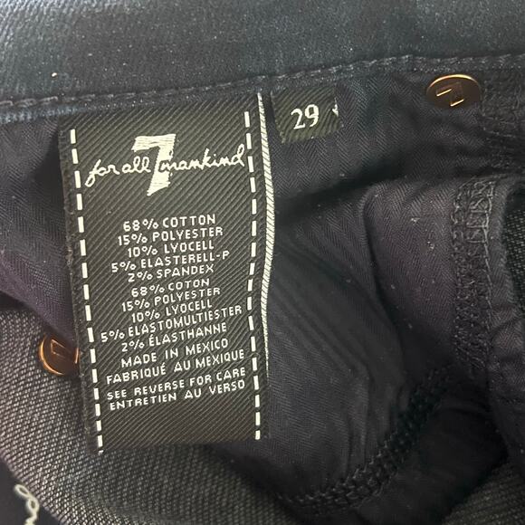 7FAM | Gwenevere Skinny Mid Rise Skinny Jeans | Dark Wash | Women’s Size 29 - Picture 8 of 9